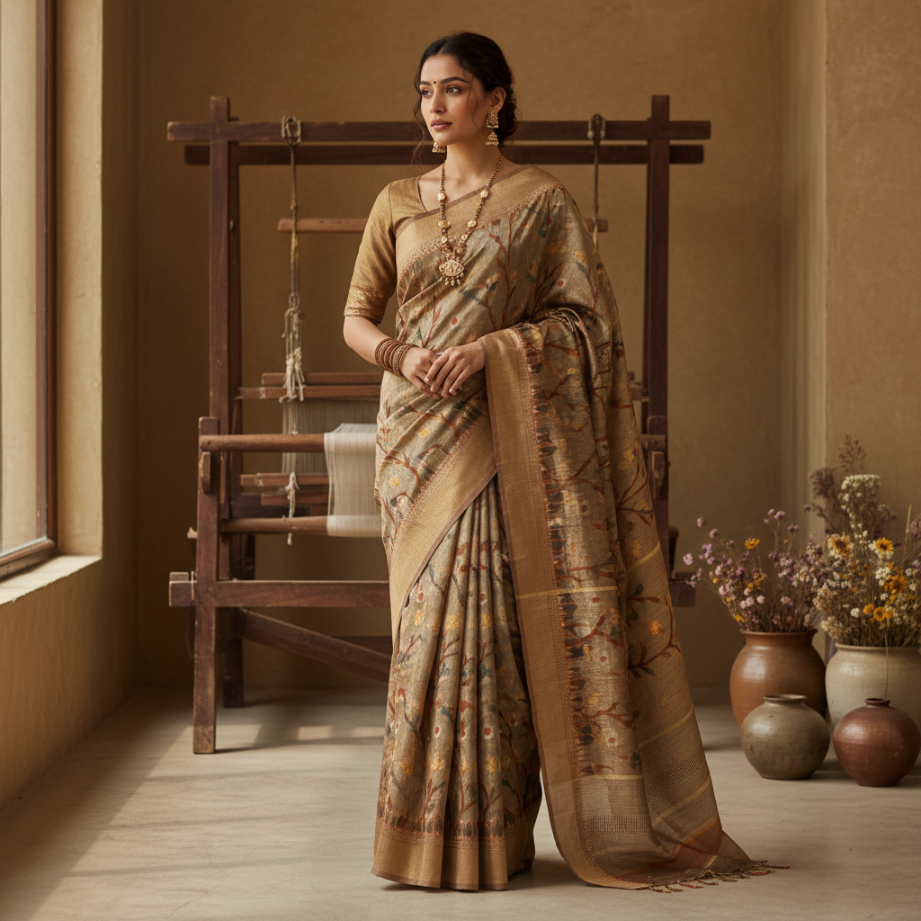 Unveiling the Earthy Elegance: Your Ultimate Tussar Silk Saree Guide