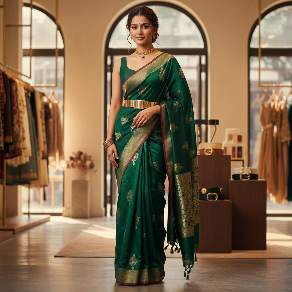 Elevate Your Drape: A Guide on How to Style a Saree with a Belt for Modern Elegance